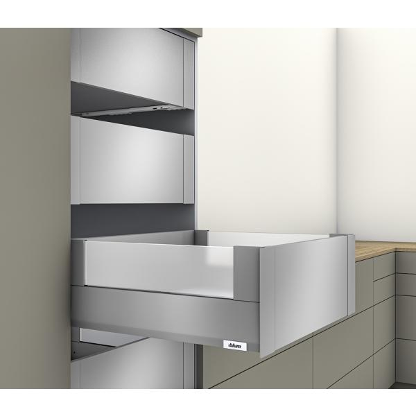 MERIVOBOX Einschubelement aus Glas, klar, NL 450, H: 95, Stärke: 8mm, seitlich (Set)